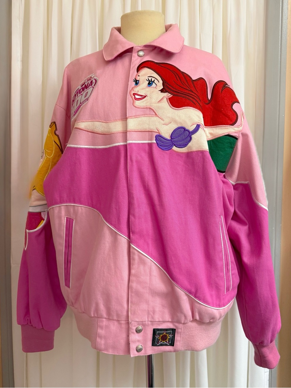 Vintage Y2K 2006 Daytona 500 Disney Princess racer jacket Ariel Bella Jasmine